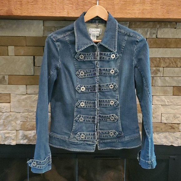 LIVE A LITTLE BLUE JEAN DENIM JACKET, MEDIUM - Picture 11 of 12
